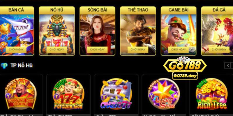 Thiên đường game giải trí bom tấn chỉ có tại GO789